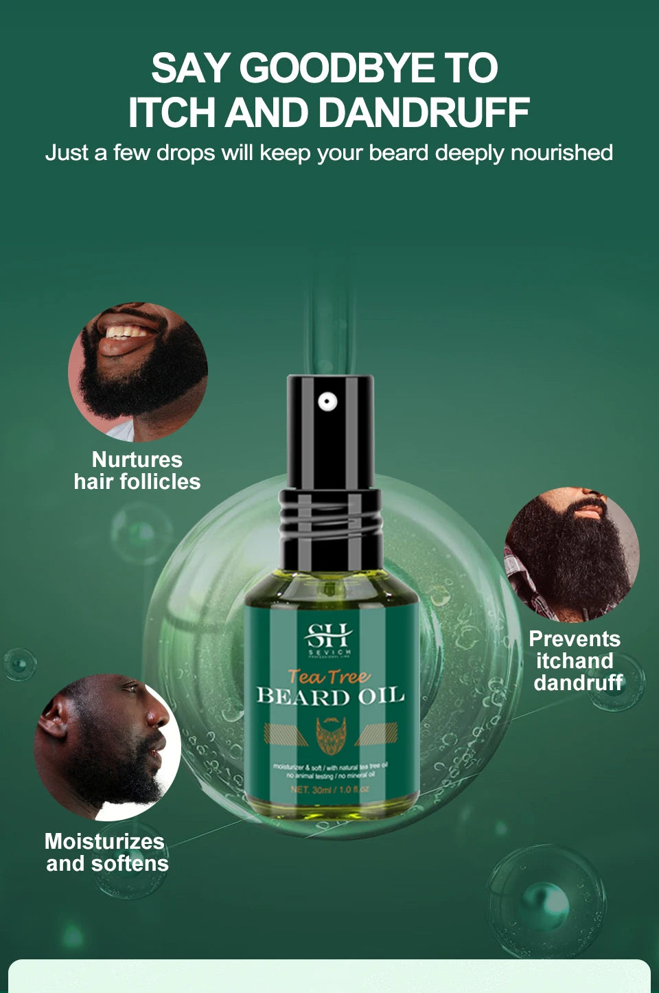 Tea Tree Hair Enhancer Thicker Beard Care