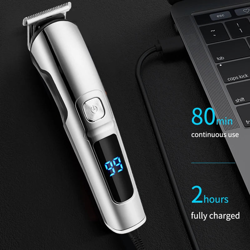 IRUIBEAUTY Men Hair Trimmer Set Face Body Beard Hair Clipper Waterproof Electric Hair Cutting Machine Grooming Kit Haircut