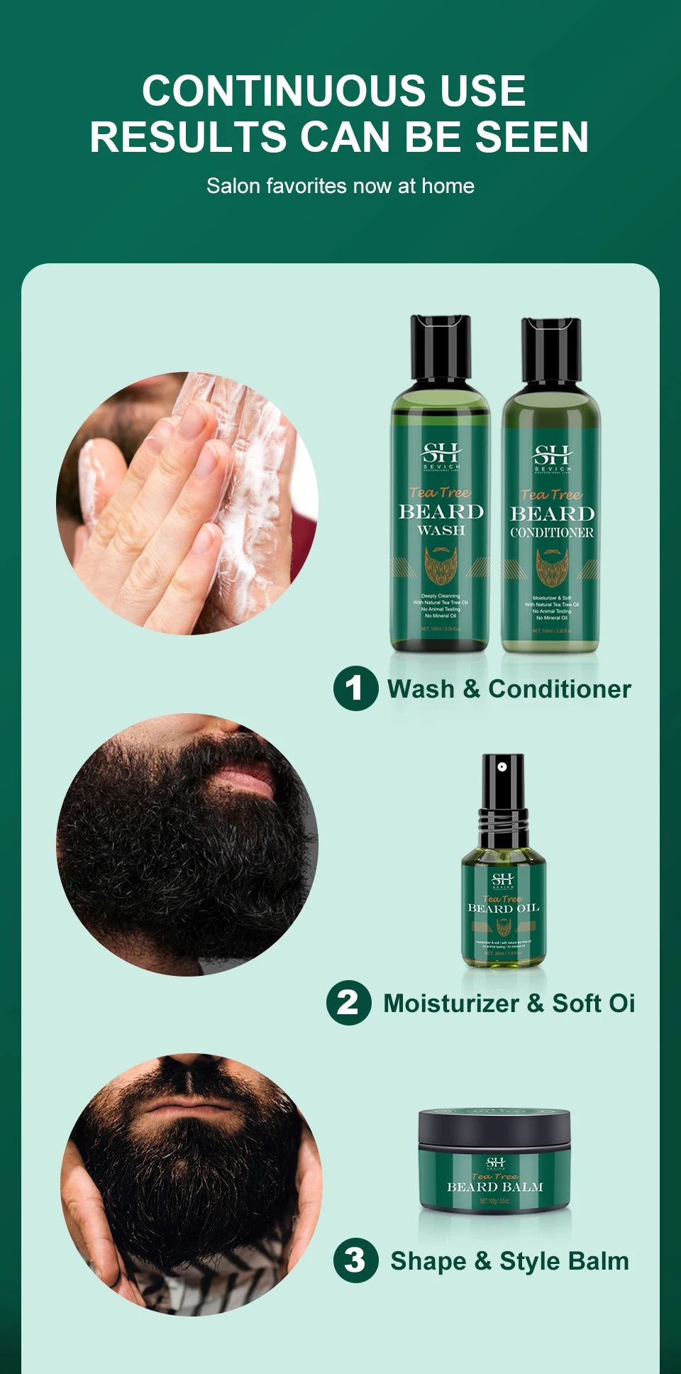 Tea Tree Hair Enhancer Thicker Beard Care