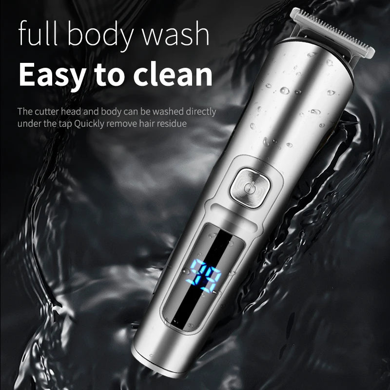 IRUIBEAUTY Men Hair Trimmer Set Face Body Beard Hair Clipper Waterproof Electric Hair Cutting Machine Grooming Kit Haircut