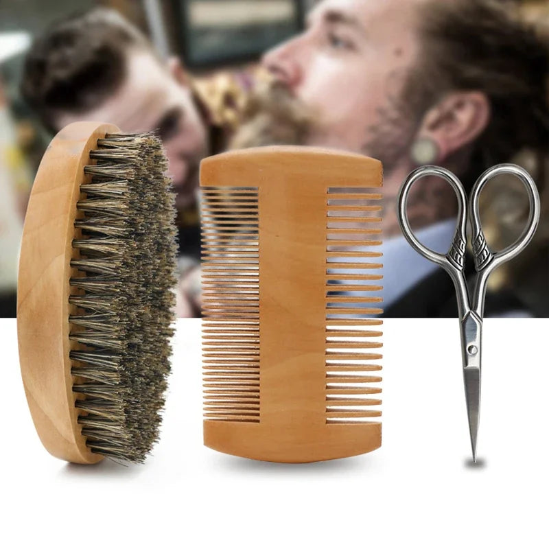 Men's Grooming Brush Set