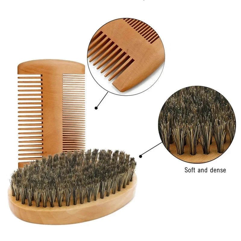 Men's Grooming Brush Set